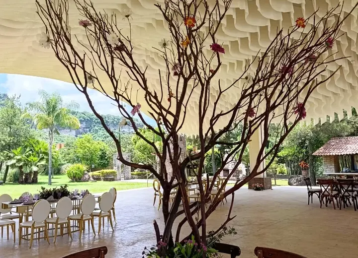Decoración floral y orgánica para boda